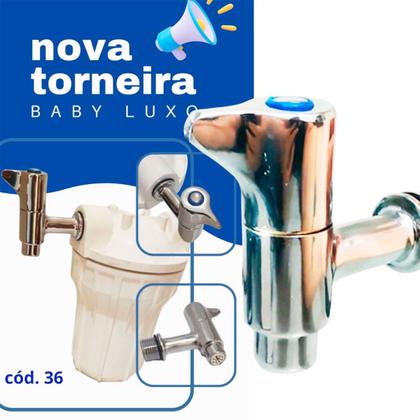 Imagem de Torneira metal bebedouro filtro baby luxo 1/2"