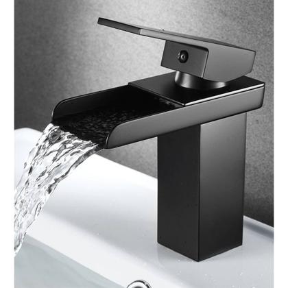 Imagem de Torneira Misturador Monocomando Baixa para Lavatório - Black