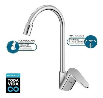 Imagem de Torneira Misturador Monocomando Docol Bancada Gali Bica Alta 934606
