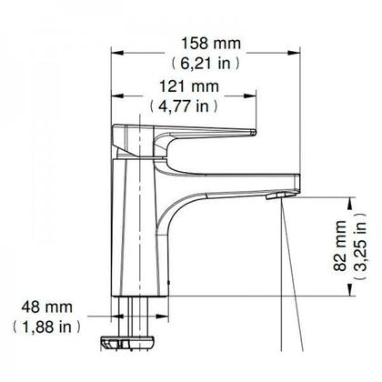 Imagem de Torneira Misturador Monocomando Lift Mesa Bica Baixa 795906 Docol