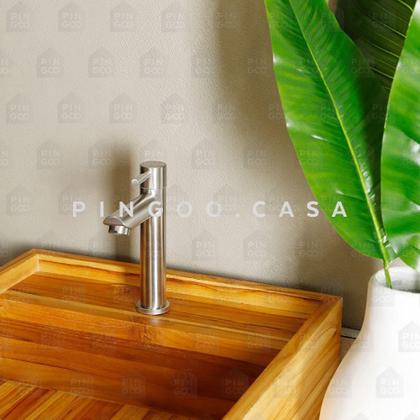 Imagem de Torneira para Banheiro Amazonas Baixa em Aço Inox