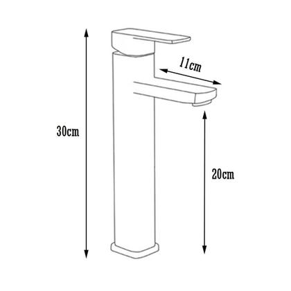 Imagem de Torneira Para Banheiro Bica Alta Monocomando para Cuba de Sobrepor Gourmet