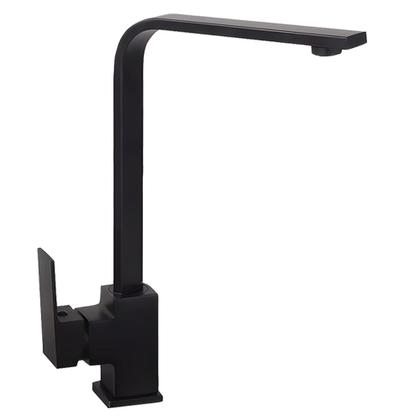 Imagem de Torneira Para Banheiro Cozinha Gourmet Pia Bica Alta Aço Inoxidável Misturador Água Quente e Fria Giro