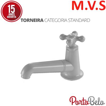 Imagem de Torneira Para Banheiro De Mesa Porto Belo Cinza Com Bitola 1/2" Durín