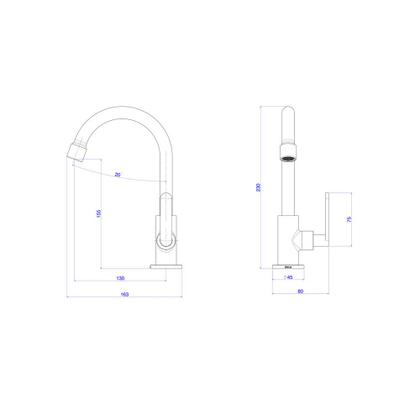 Imagem de Torneira Para Banheiro Mesa Flex Plus - Deca