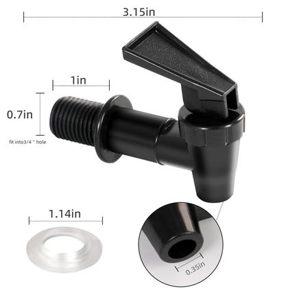 Imagem de Torneira para Bebedouro Fnysmkv Kit com 4 Unidades à Prova de Vazamentos em Plástico