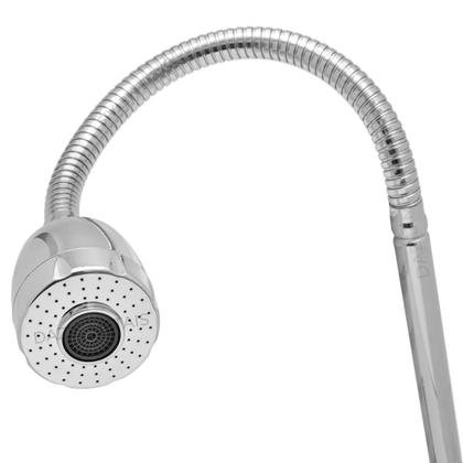 Imagem de Torneira para Cozinha com Filtro Gourmet Bica Móvel Flexível Metal Inox Chuveirinho Pia Parede