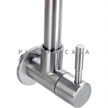 Imagem de Torneira Para Cozinha De Parede Em Aço Inox 304 Acaraú Pingoo.casa - Prata Escovado