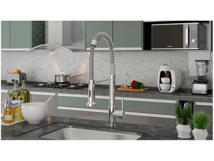 Imagem de Torneira para Cozinha Gourmet de Mesa com Mola - Luxo Nell AM-01