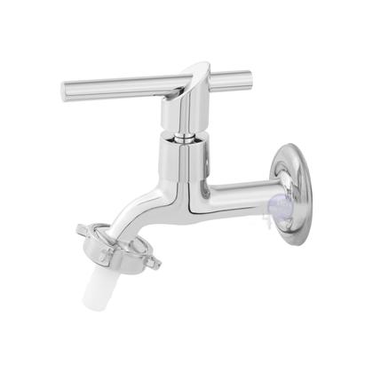 Imagem de Torneira Para Jardim Tanque Alavanca Metal Cromada 1130 C-61 Prateado