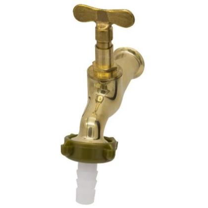 Imagem de Torneira Para Tanque Ou Jardim C/bucha 1130 Metal Amarela