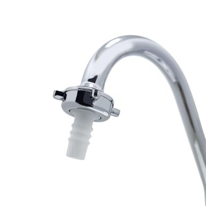 Imagem de Torneira Pia Cozinha Bica Móvel Com Bico Mesa Bancada Para Mangueira Cromado Metal Luxo