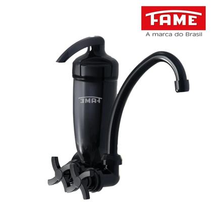 Imagem de Torneira Preta Com Filtro Acquafam Parede - Fame
