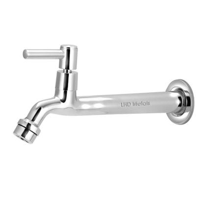 Torneira Tanque/Jardim/Cozinha Reta Parede Metal 22Cm 1/4V - Lhd Metais Imagem de Torneira Tanque/Jardim/Cozinha Reta Parede Metal 22Cm 1/4V