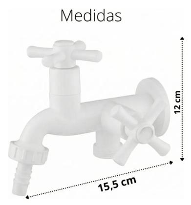 Imagem de Torneira Tanque Maquina De Lavar 1428 C31 Abs Branca