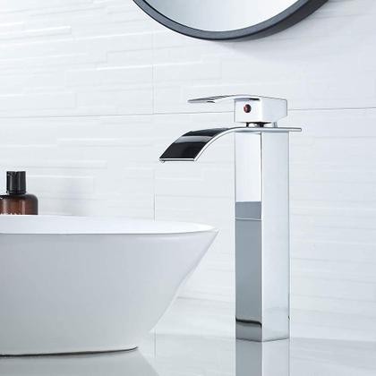 Imagem de Torneira VOTON Vessel Sink Chrome Tall Waterfall, alça única
