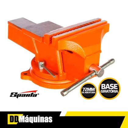 Torno Morsa De Bancada N5 125 Mm C/ Bigorna Giratoria Sparta