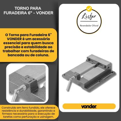 Imagem de Torno Para Furadeira 6 Polegadas Vonder