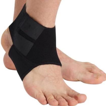 Imagem de Tornozeleira ajustável compressão tensor neoprene para esportes