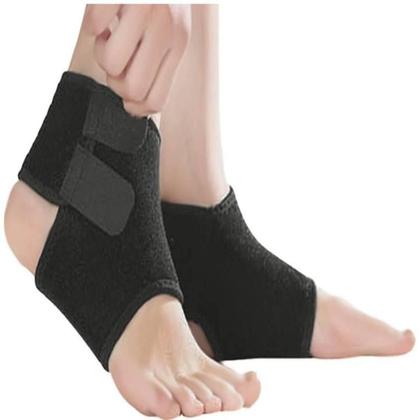 Imagem de Tornozeleira ajustável compressão tensor neoprene para esportes