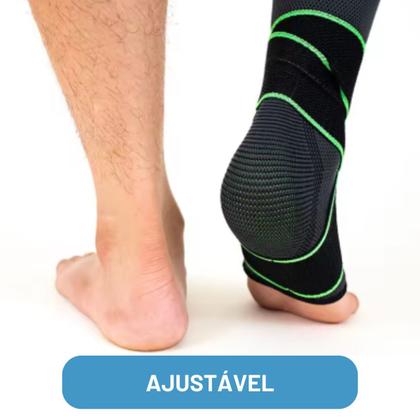 Imagem de Tornozeleira de Compressão Elástica Ajustável Esportes