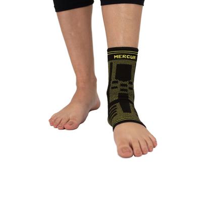 Imagem de Tornozeleira de Compressão Elástica Mercur - Preto/Verde - Tamanho G/GG