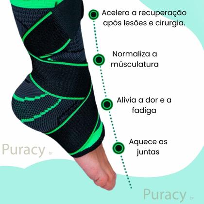 Imagem de Tornozeleira De Compressão Tensor Para Tornozelo Premium