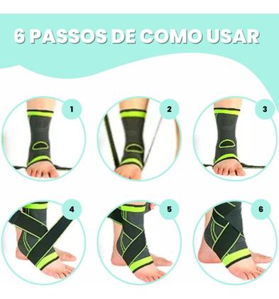 Imagem de Tornozeleira De Compressão Tensor Para Tornozelo Premium