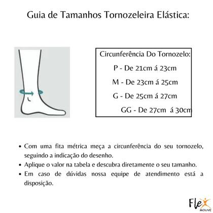 Imagem de Tornozeleira Elástica Par Compressão Esporte Futebol Caminhada Treino Alivia A Dor Contém o Par