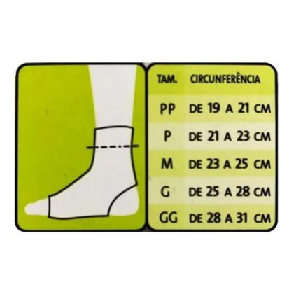 Imagem de Tornozeleira Esporte Mercur Neoprene Exercicio Tornozelo Tamanho M
