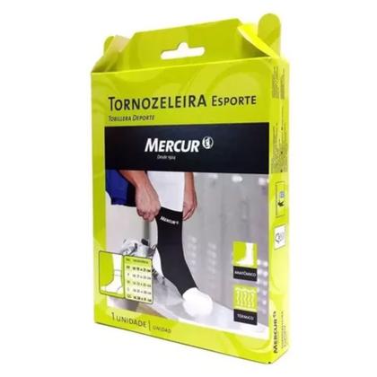 Imagem de Tornozeleira Esporte Mercur Neoprene Exercicio Tornozelo Tamanho M