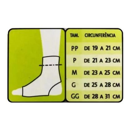 Imagem de Tornozeleira Neoprene Exercício Preta Esporte Mercur