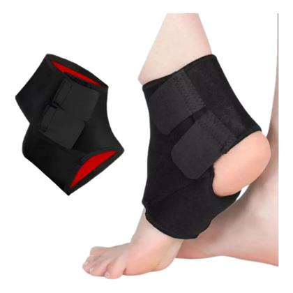 Imagem de Tornozeleira Ortopédica Compressão Ajustável Estabilizadora Neoprene Alívio da Dor Esporte Exercício Funcional