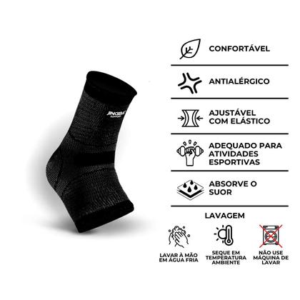 Imagem de Tornozeleira Ortopédica Compressão Estabilizadora Elástica