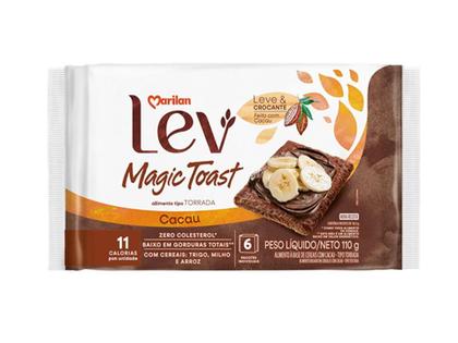 Imagem de torrada lev magic toast 110g cacau marilan Kit 6 Unidades