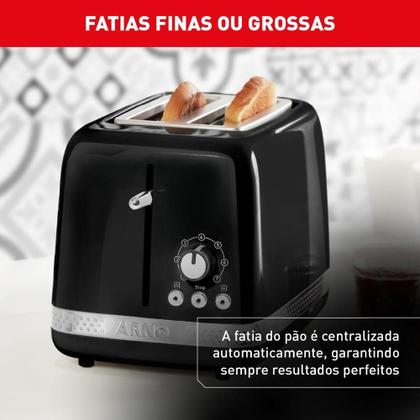 Imagem de Torradeira Arno Soleil com 7 níveis de tostagem Preta SPTO