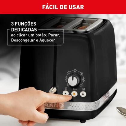 Imagem de Torradeira Arno Soleil com 7 níveis de tostagem Preta SPTO