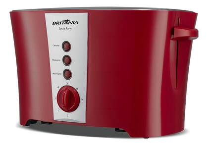 Imagem de Torradeira Britânia Tosta Pane 3 Em 1 Inox 7 Níveis 850w Cor Vermelho
