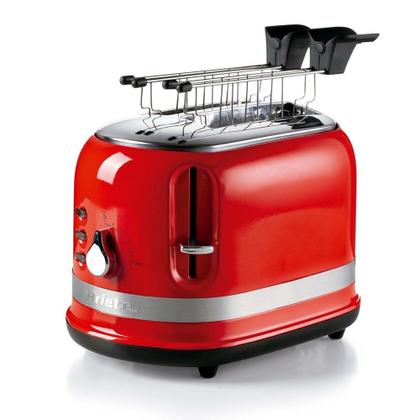 Imagem de Torradeira Elétrica Ariete Moderna Vermelha 2 Fatias 6 Níveis 750W 220V - Modelo 149