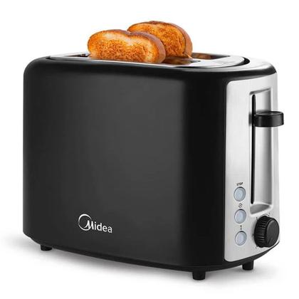 Torradeira elétrica automática quick toast midea preta 127v Imagem de Torradeira elétrica automática quick toast midea preta 127v