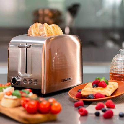 Imagem de Torradeira Elétrica Inox Gradiente Excellence 2 Fatias 850w 110v Cobre Collection