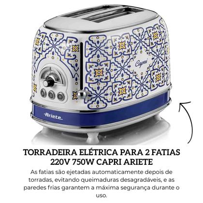 Imagem de Torradeira Elétrica Para 2 Fatias 220V 750W Capri Ariete