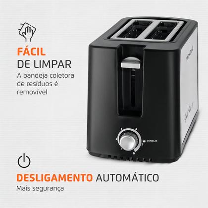 Imagem de Torradeira Toast Due Black T13 Mondial