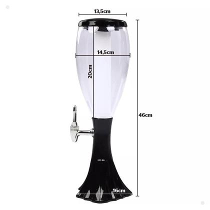 Torre Chopp Chopeira Gelado Choppeira 2,0lt Resfriador Led - MAF Imagem de Torre Chopp Chopeira Gelado Choppeira 2,0lt Resfriador Led