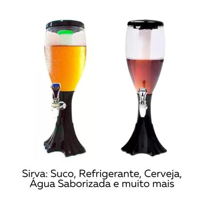 Torre Chopp Chopeira Gelado Choppeira 2,0lt Resfriador Led - MAF Imagem de Torre Chopp Chopeira Gelado Choppeira 2,0lt Resfriador Led