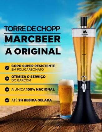 Imagem de Torre De Chopp 3,5 Litros Base Giratória Chopeira 2 tulipas