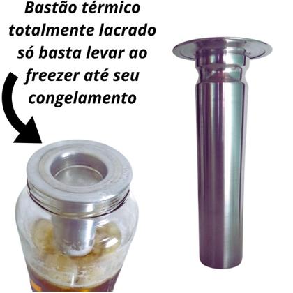 Torre de chopp cervejeira com 2 bastão térmico lacrado 2 canecas 700ml - ARTESANATO MDM Imagem de Torre de chopp cervejeira com 2 bastão térmico lacrado 2 canecas 700ml