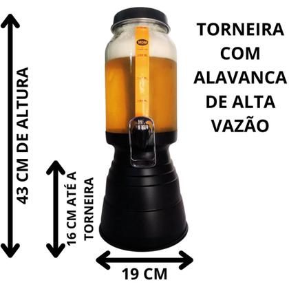 Torre de chopp cervejeira com 2 bastão térmico lacrado 2 canecas 700ml - ARTESANATO MDM Imagem de Torre de chopp cervejeira com 2 bastão térmico lacrado 2 canecas 700ml