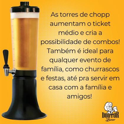 Imagem de Torre De Chopp Frases Diversas Doutor Beer 2,5L O Pai Ta On
