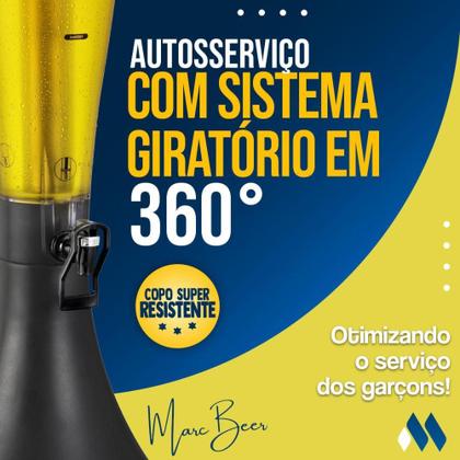 Torre de Chopp MarcBeer 3,5 Litros - Marchesoni Imagem de Torre de Chopp MarcBeer 3,5 Litros - Marchesoni
